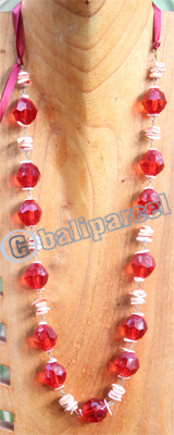 Necklace, Made From Shell With Christal