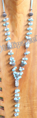 Necklace, Made From Stone With Beads