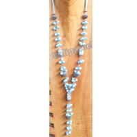 Necklace, Made From Stone With Beads