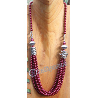 Necklace, Made From Metal With Mutiara