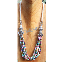 Necklace, Made From Metal With Mutiara
