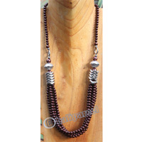 Necklace, Made From Metal With Mutiara