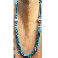 Necklace, Made From Metal With Mutiara