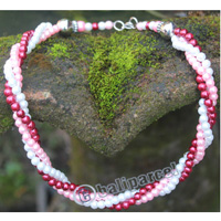 Necklace, Made From Metal With Mutiara