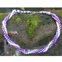 Necklace, Made From Metal With Mutiara