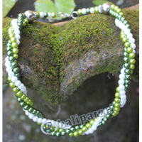 Necklace, Made From Metal With Mutiara