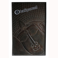 Buddha Wallhanging Antique, Handmade From Albesia Wood