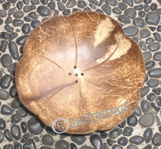 Wooden Soap Dish, Hand Carved From Coconut Wood 