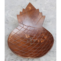 Wooden Soap Dish, Hand Carved From Coconut Wood 