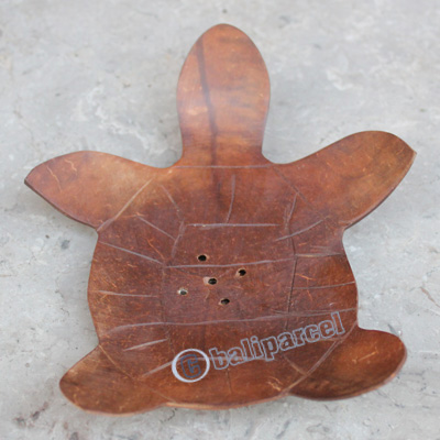 Wooden Soap Dish, Hand Carved From Coconut Wood 