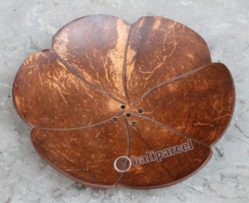 Wooden Soap Dish, Hand Carved From Coconut Wood 