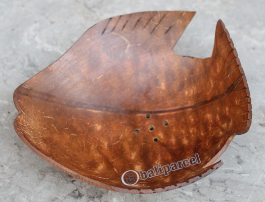 Wooden Soap Dish, Hand Carved From Coconut Wood 