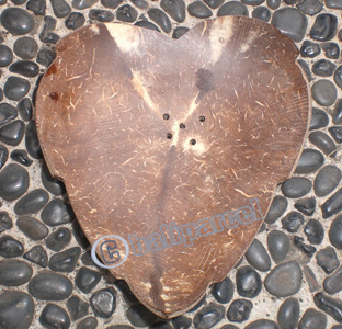 Wooden Soap Dish, Hand Carved From Coconut Wood 