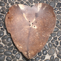 Wooden Soap Dish, Hand Carved From Coconut Wood 