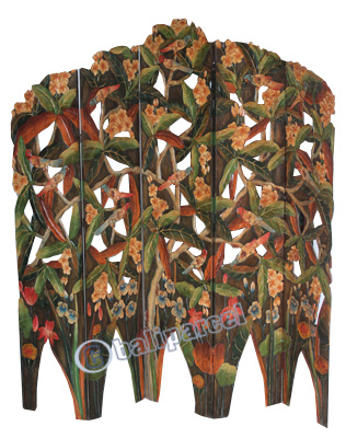 Wooden Partition, Hand Carved From Mahogany Wood