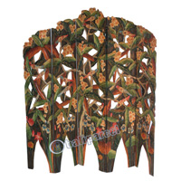 Wooden Partition, Hand Carved From Mahogany Wood