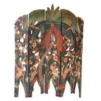Wooden Partition, Hand Carved From Mahogany Wood