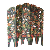 Wooden Partition, Hand Carved From Mahogany Wood