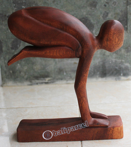 Wooden Abstract Carving, Hand Carved From Suar Wood