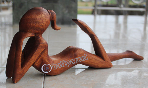 Wooden Abstract Carving, Hand Carved From Suar Wood