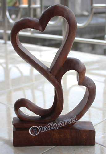 Wooden Abstract Carving, Hand Carved From Suar Wood