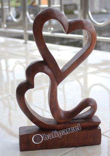 Wooden Abstract Carving, Hand Carved From Suar Wood