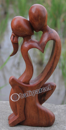 Wooden Abstract Carving, Hand Carved From Suar Wood
