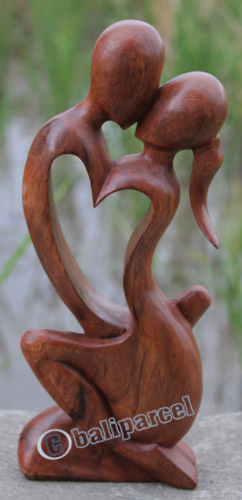 Wooden Abstract Carving, Hand Carved From Suar Wood