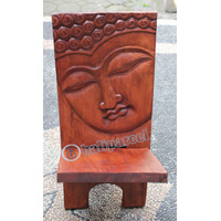 Wooden Stool, Handcrafted From Suar Wood