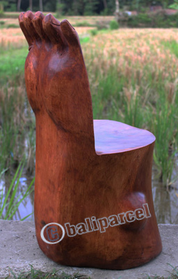 Wooden Chair, Handcrafted From Suar Wood