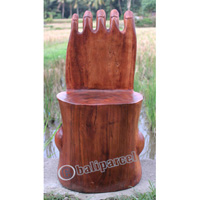 Wooden Chair, Handcrafted From Suar Wood