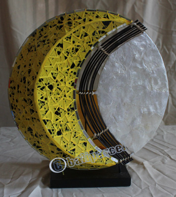 Handcrafted Bali Lamp, From Mozaic Glass