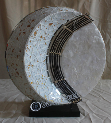 Handcrafted Bali Lamp, From Mozaic Glass