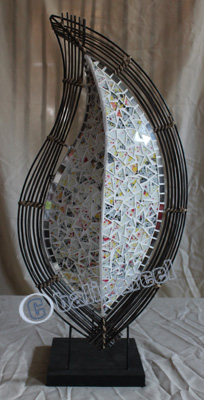 Handcrafted Bali Lamp, From Mozaic Glass