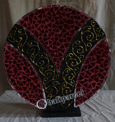 Handcrafted Bali Lamp, From Mozaic Glass
