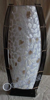 Handcrafted Bali Lamp, From Capiz
