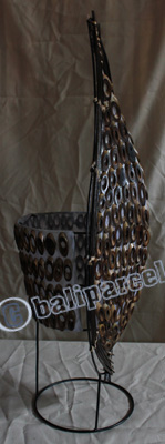 Handcrafted Bali Lamp, From Coconut Shell