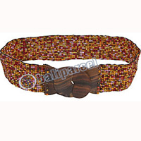 Belt, Handmade From Glassbeads