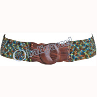 Belt, Handmade From Glassbeads