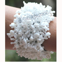 Bracelet, Made From Glassbeads With Stone