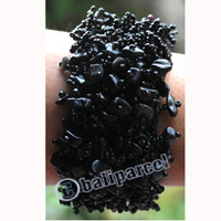 Bracelet, Made From Glassbeads With Stone
