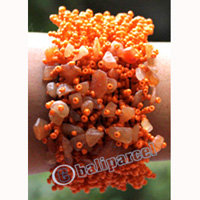 Bracelet, Made From Glassbeads With Stone