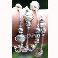 Bracelet, Made From Metal With Beads