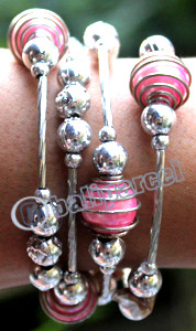 Bracelet, Made From Metal With Beads