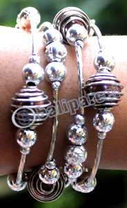 Bracelet, Made From Metal With Beads