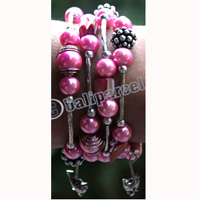 Bracelet, Made From Metal, Beads, And Shell