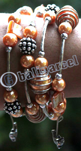 Bracelet, Made From Metal, Beads, And Shell