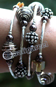 Bracelet, Made From Metal, Beads, And Shell
