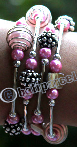 Bracelet, Made From Metal, Beads, And Shell