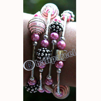 Bracelet, Made From Metal, Beads, And Shell